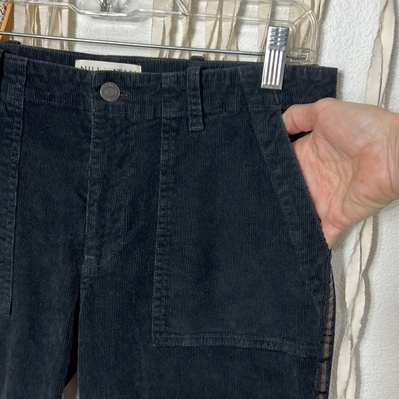 Nili Lotan Deep Gray Patch Pocket Corduroy Pants Size 4 - Picture 6 of 16